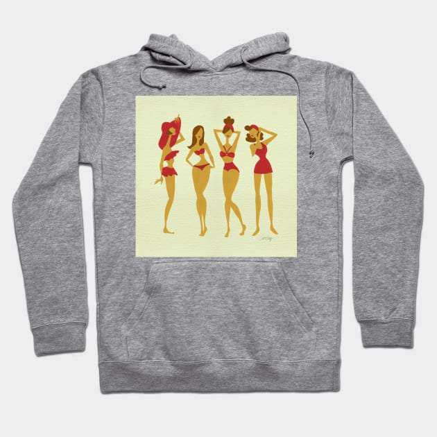 Bombshells - Brunette Hoodie by CatCoq